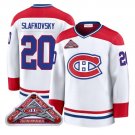 Men's Juraj Slafkovsky Jersey #20 Montreal Canadiens Timeless Premium Stitched 1992 Blue Line