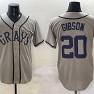 Homestead Grays #20 Josh Gibson Gray Stitched Baseball Jersey