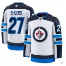 Men's Winnipeg Jets #27 Nikolaj Ehlers White 2024-25 Away Stitched Hockey Jersey