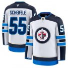 Men's Winnipeg Jets #55 Mark Scheifele White 2024-25 Away Stitched Hockey Jersey