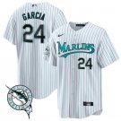 Miami Marlins #24 Avisail Garcia Throwback Cool Base All Stitched Jersey