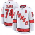Carolina Hurricanes #74 Jaccob Slavin Premium All Stitched White Hockey Jersey