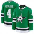 Dallas Stars #4 Miro Heiskanen Premium All Stitched Kelly Green Hockey Jersey