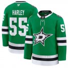 Dallas Stars #55 Thomas Harley Premium All Stitched Kelly Green Hockey Jersey