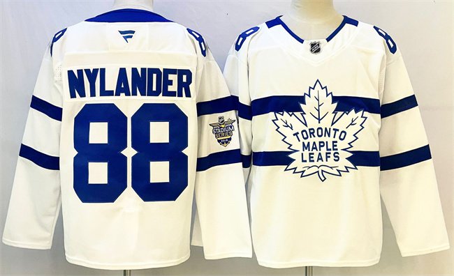 Toronto Maple Leafs #88 William Nylander White Stadium Series Stitched Hockey Jersey