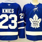 Matthew Knies Jersey Toronto Maple Leafs #23 Blue Stitched Hockey