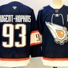 Edmonton Oilers #93 Ryan Nugent-Hopkins Navy With A Patch Reverse Retro Stitched Hockey Jersey
