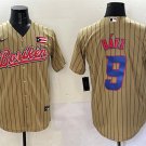 Puerto Rico Baseball #9 Javier Baez Tan 2023 World Baseball Classic Stitched Jersey