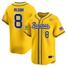 Savannah Bananas #8 Jackson Olson Yellow Jersey - All Stitched