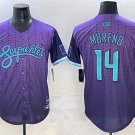 Arizona Diamondbacks #14 Gabriel Moreno Purple 2025 City Connect Limited Stitched Baseball Jersey