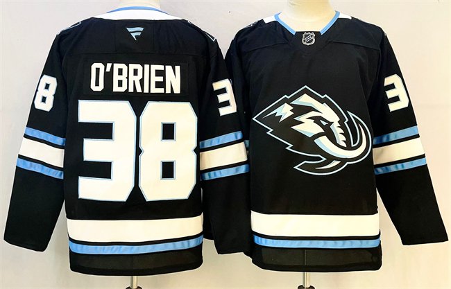 Liam O'Brien Utah Mammoth Black 2025 Stitched Hockey Jersey