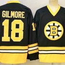 Men's Boston #18 Happy Gilmore Black Stitched Hockey Jersey
