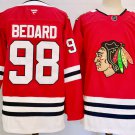 Blackhawks #98 Connor Bedard Stitched Hockey Jersey Red