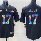 Men's Buffalo Bills #17 Josh Allen Multi-Color Black Stitched Limited Jersey
