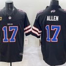 Bills #17 Josh Allen 2025 Black Stitched Football Jersey