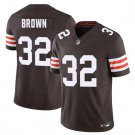 Jim Brown Cleveland Browns F.U.S.E. Football Stitched Jersey Brown