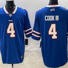 James Cook III Buffalo Bills Stitched Football Jersey Blue