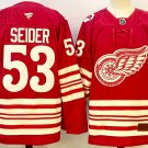 Moritz Seider Detroit Red Wings Red 2025-26 Stitched Hockey Jersey Centennial Premium