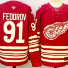 Sergei Fedorov Detroit Red Wings Red 2025-26 Stitched Hockey Jersey Centennial Premium