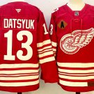 Pavel Datsyuk Detroit Red Wings Red With A Patch Stitched Hockey Jersey Centennial Premium