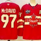 Connor McDavid Canada Red 2025 4 Nations Face-Off Premium Stitched Jersey