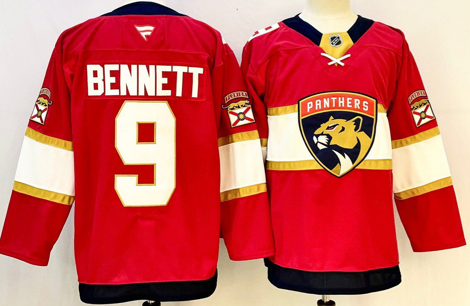 Sam Bennett Florida Panthers Red 2025 Premium Stitched Hockey Jersey