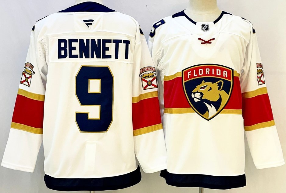 Sam Bennett Florida Panthers White Stitched Hockey Jersey
