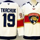 Florida Panthers #19 Matthew Tkachuk White Stitched Hockey Jersey