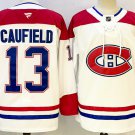 Montreal Canadiens #13 Cole Caufield White Authentic Jersey
