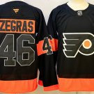 Philadelphia Flyers #46 Trevor Zegras Black Stitched Hockey Jersey