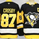 Sidney Crosby Pittsburgh Penguins Black Wich C Patch Stitched Hockey Jersey Alternate
