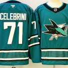 San Jose Sharks #71 Macklin Celebrini Teal Stitched Hockey Jersey Authentic