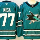 San Jose Sharks #77 Michael Misa Teal Authentic Jersey