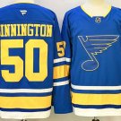 St. Louis Blues #50 Jordan Binnington Blue 2025 Stitched Hockey Jersey
