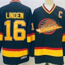 Trevor Linden Men's Vancouver Canucks Black Throwback CCM Jersey