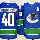 Elias Pettersson Vancouver Canucks #40 Blue Home Stitched Hockey Jersey