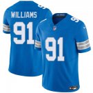 Tyleik Williams Detroit Lions #91 Blue 2025 Football Stitched Jersey F.U.S.E