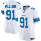 Tyleik Williams Detroit Lions #91 Whtie 2025 Football Stitched Jersey F.U.S.E