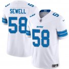 Penei Sewell Detroit Lions #58 White 2025 Football Stitched Jersey F.U.S.E