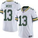 Dontayvion Wicks Green Bay Packers #13 White Limited Football Stitched Shirt