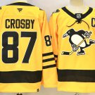 Sidney Crosby Pittsburgh Penguins #87 Gold With C Patch 2025 Stitched Hockey Jersey Alternate