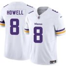 Sam Howell Minnesota Vikings #8 White 2025 Stitched Shirt F.U.S.E