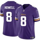 Sam Howell Minnesota Vikings #8 Purple Stitched Shirt F.U.S.E