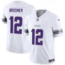 Max Brosmer Minnesota Vikings #12 White Limited Stitched Shirt F.U.S.E. Winter Warrior