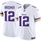 Max Brosmer Minnesota Vikings #12 White Stitched Shirt F.U.S.E