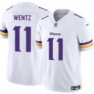 Carson Wentz Minnesota Vikings #11 White Stitched Shirt F.U.S.E