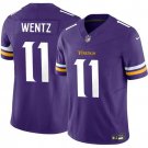Carson Wentz Minnesota Vikings #11 Purple Stitched Shirt F.U.S.E