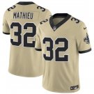 Tyrann Mathieu New Orleans Saints #32 Gold 2025 F.U.S.E. Stitched Shirt Alternate