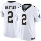 Spencer Rattler New Orleans Saints #2 White Stitched Shirt F.U.S.E
