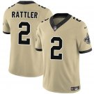 Spencer Rattler New Orleans Saints #2 Gold 2025 F.U.S.E. Stitched Shirt Alternate